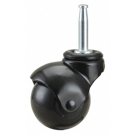 Swivel Stem Caster, Polypropylene, 2 in, 75 lb.