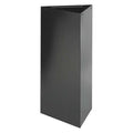 21 gal. Steel Triangular Trash Can, Black