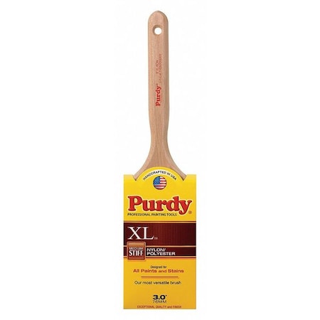 3"" Flat Sash Firm, Nylon/Polyester Bristle, Paint Brush, Wood Handle