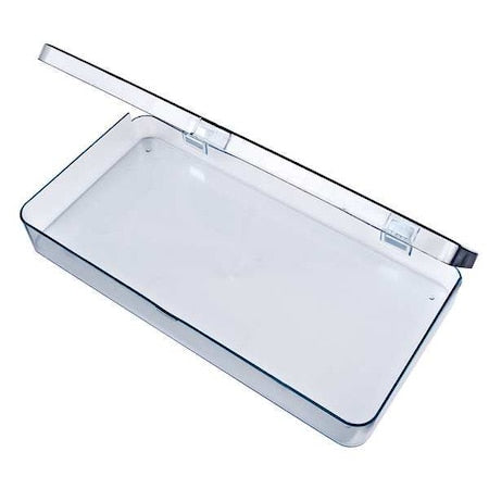 Plastic, Storage Box, 1-1/2 in D x 1 11/16 in H x 6-1/8 in W