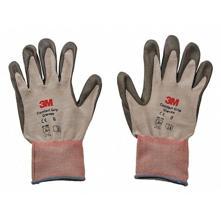 Cold Protection Coated Gloves, Nitrile Palm, Black/Gray, Xl