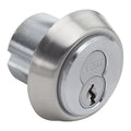 Std 1E Mortise Cylinder, C4 Cam, Tapered Design, Satin Chrome