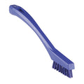 1/2 in W Detail Brush, Stiff, 5 1/2 in L Handle, 2 in L Brush, Purple, Plastic, 8 in L Overall