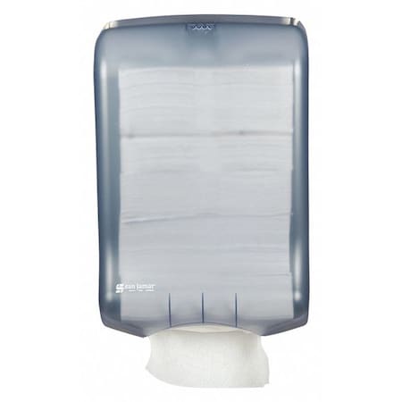 Towel Dspnsr, Multifld/C-Fold, Clssic, Blue, Paper Towel Type: C-Fold, Multifold