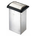 Napkin Dispenser, Fullfold, Clear/Black