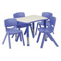 Rectangle Activity Table, 21.875 W, 26.625 L, 23.5 H, Plastic, Steel, Grey