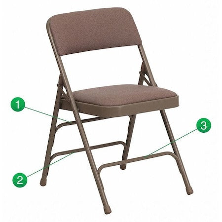 Fabric Folding Chair, Beige