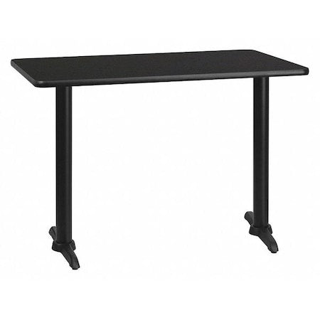 Rectangle Laminate Table Top, 30" W, 42" L, 31.125" H, Laminate Top, Wood Grain