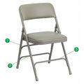 Vinyl Folding Chair, Gray