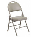 Vinyl Folding Chair, Gray