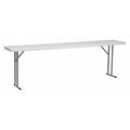 Rectangle Training Table, Plastic Top, White