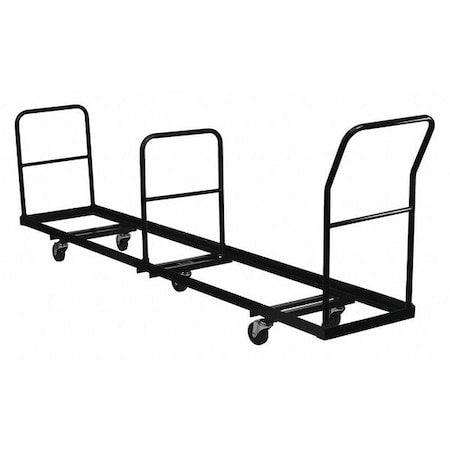 Folding Chair Dolly, 50 Chair Cap, Black