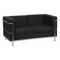 Loveseat, 28-1/2"" x 27-1/2"", Upholstery Color: Black