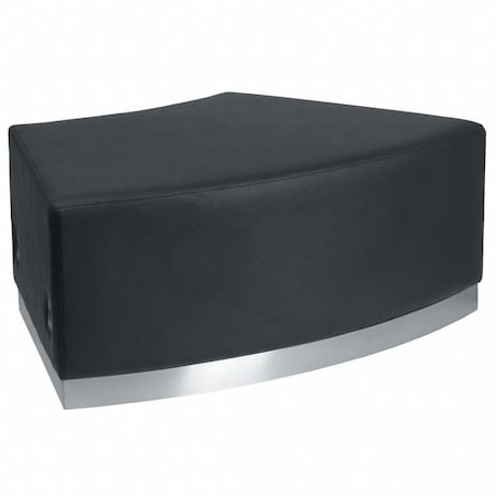 Hercules Alon Convex Chair, Black Back, 41-1/2 in W 25-1/4" L 16" H, Leather Seat