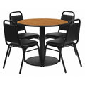 Natural Lam, Banquet Chair, Rnd, 36"