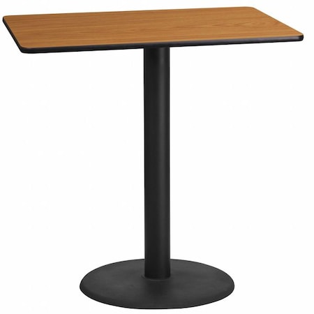 Rectangle Natural Laminate Table, Laminate Top, Wood Grain