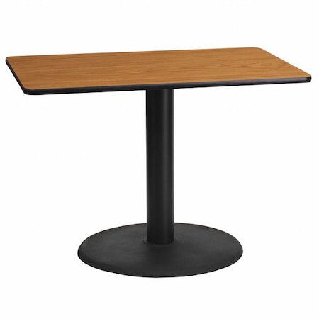 Rectangle Natural Laminate Table, Laminate Top, Wood Grain