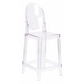 Revna Ghost Counter Stool with Oval Back in Revna Transparent Crystal