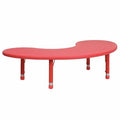 Kidney Activity Table, Plastic, Steel, Red