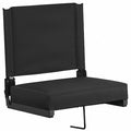 Stadium Chair, 18 in W, Black
