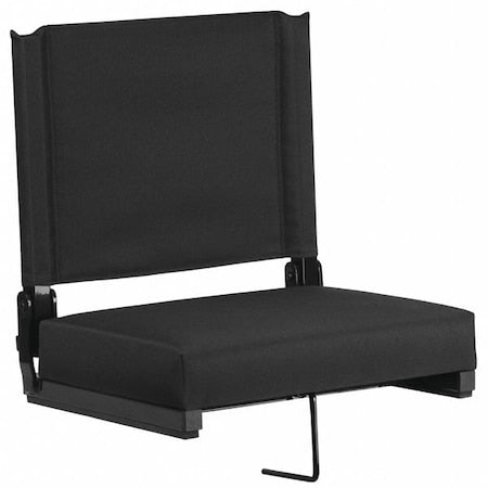 Stadium Chair, 18 in W, Black