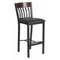 Vertical Stool, Blk/Natural, Blk Vnyl Sea