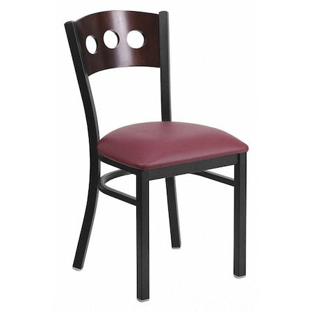 Hercules Restaurant Chair, 17 in W 21" L 32" H