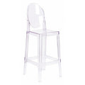 Revna Ghost Barstool with Oval Back in Revna Transparent Crystal