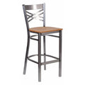 Restaurant Barstool, Metal X Bck, Nat Woo