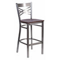 Restaurant Barstool, Metal X Bck, Wal Woo