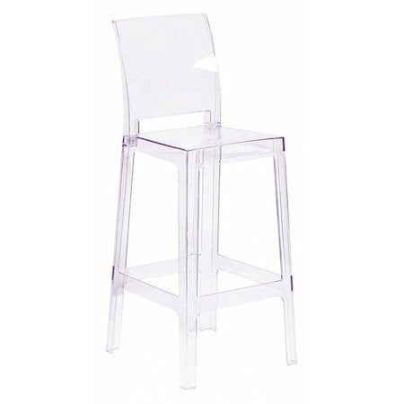 Ghost Barstool, Square Back