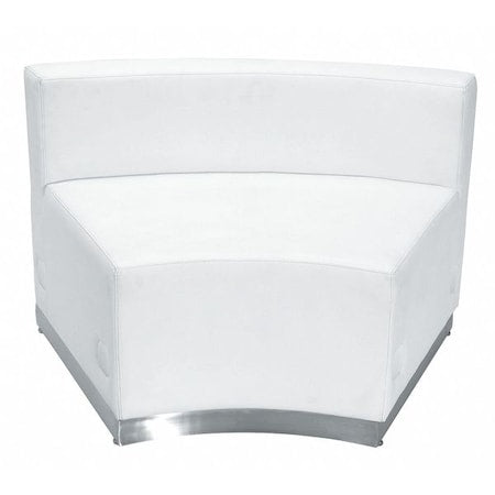 Hercules Alon Concave Chair, White Back, 41-1/2 in W 25-1/4" L 27" H, Leather Seat
