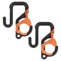Bucket Hook, Blk/Orng, Plastic, PK2