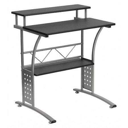 Computer Desk Clifton Computer Desk, Black, 23-1/2" D X 33-1/8" H, 27-7/8" W X Laminate, Black