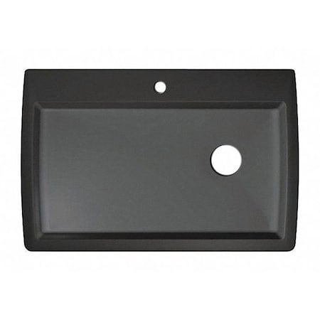 Diamond Silgranit Super Single Dual Mount Kitchen Sink - Anthracite