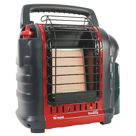 Portable Gas Tabletop Heater, LP, Matchless Piezo, 9 in Wx 14 1/4 in L