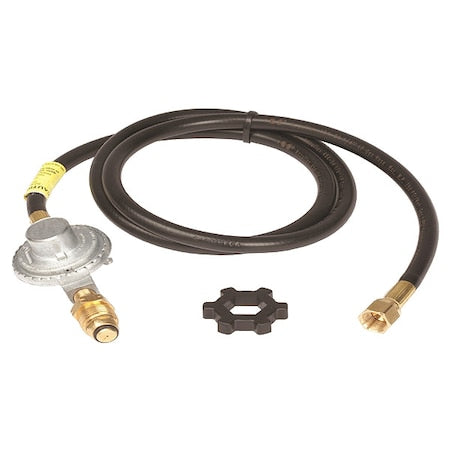 Prtble Gas Hose/Regultr Assmbly, 5ft Hose
