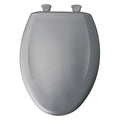 Toilet Seat With Cover, Plastic, Elongated, Red and Green Pair