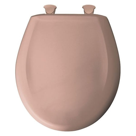 Toilet Seat With Cover, Plastic, Round, Wild Rose