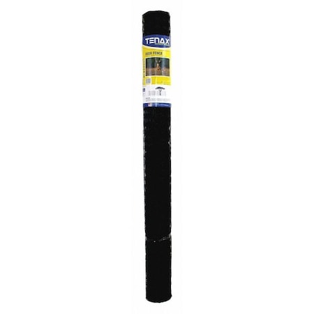 Deer Fence Select, 8FT. X 165 FT. Black, Square Mesh Size 1.77in X 1.97 in.