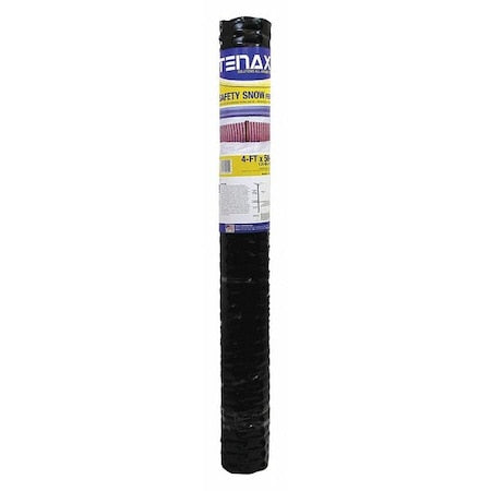 Safety, Snow Fence, 4FT. x 50 FT. Black, Mesh Size 3.8"X1.1"
