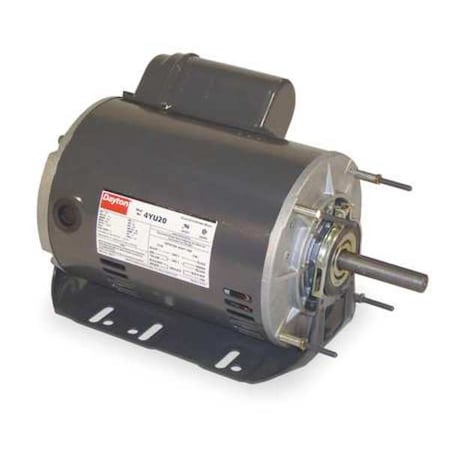 Capacitor-Start Belt Drive Motor, 1/3 HP, 48Z Frame, 115/208-230V AC Voltage, 1, 725 Nameplate RPM