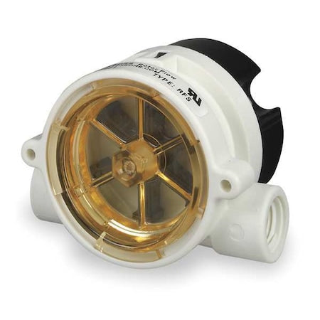 1/4"" FNPT SPDT Liquid Flow Switch 24VDC 0.1 to 5 gpm