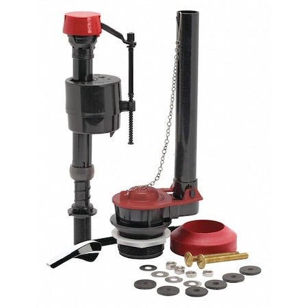 Universal Toilet Repair Kit, 1.8 gpf, 7/8 in Spud Connection, Single Flush, Rubber
