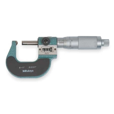 Spherical Micrometer, Flat, 0-1 In
