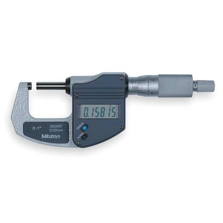 Electronic Micrometer, 0 to 1", Ratchet
