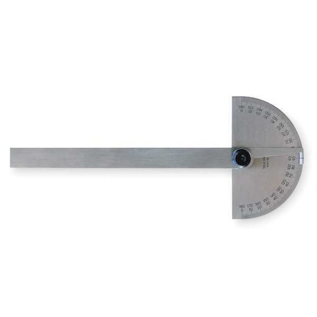 Protractor, Semi-Circular, 6 In, Non-Grad