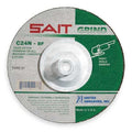 Depressed Center Grinding Wheel, Type 27, 9 in Dia, 0.25 in Thick, 5/8"-11 Arbor Hole Size, 24 Grit