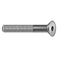 #10-24 Socket Head Cap Screw, Flat, Black Oxide Alloy Steel, 1-1/2 in Length, 100 PK
