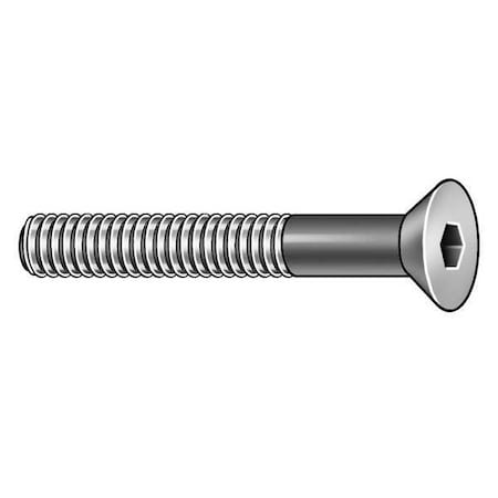 3/8"-16 Socket Head Cap Screw, Flat, Black Oxide Alloy Steel, 2-1/4 in Length, 50 PK